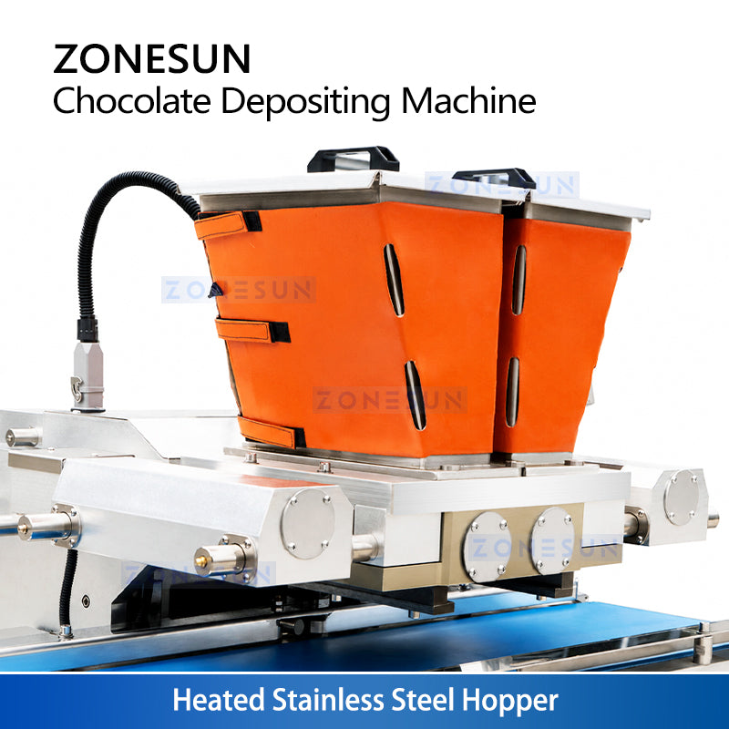 ZONESUN ZS-GDJ8 Semi Automatic Servo Bonbon Chocolate Depositing Filling Machine
