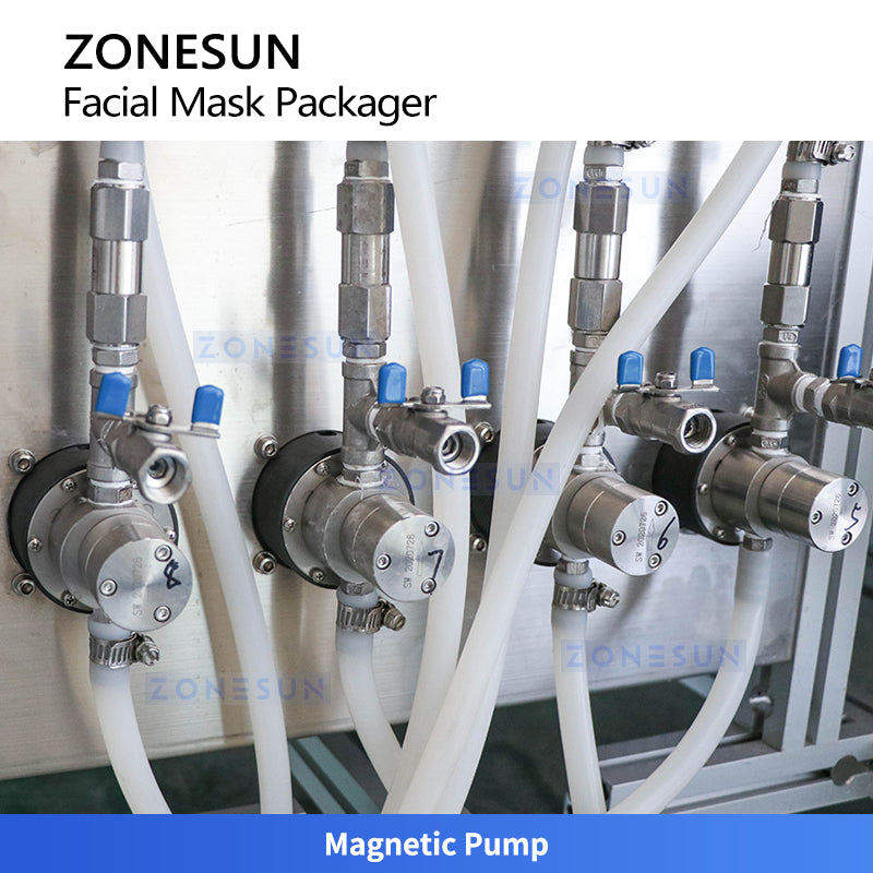 ZONESUN ZS-MS8TGF Automatic Facial Mask Packaging Machine for Essence Filling Sealing Cosmetic