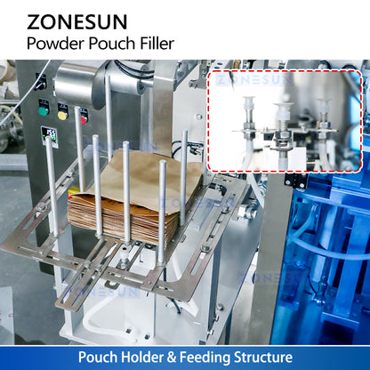 ZONESUN ZS-AFS210 Automatic Powder Doypack Bag Filling Sealing Machine