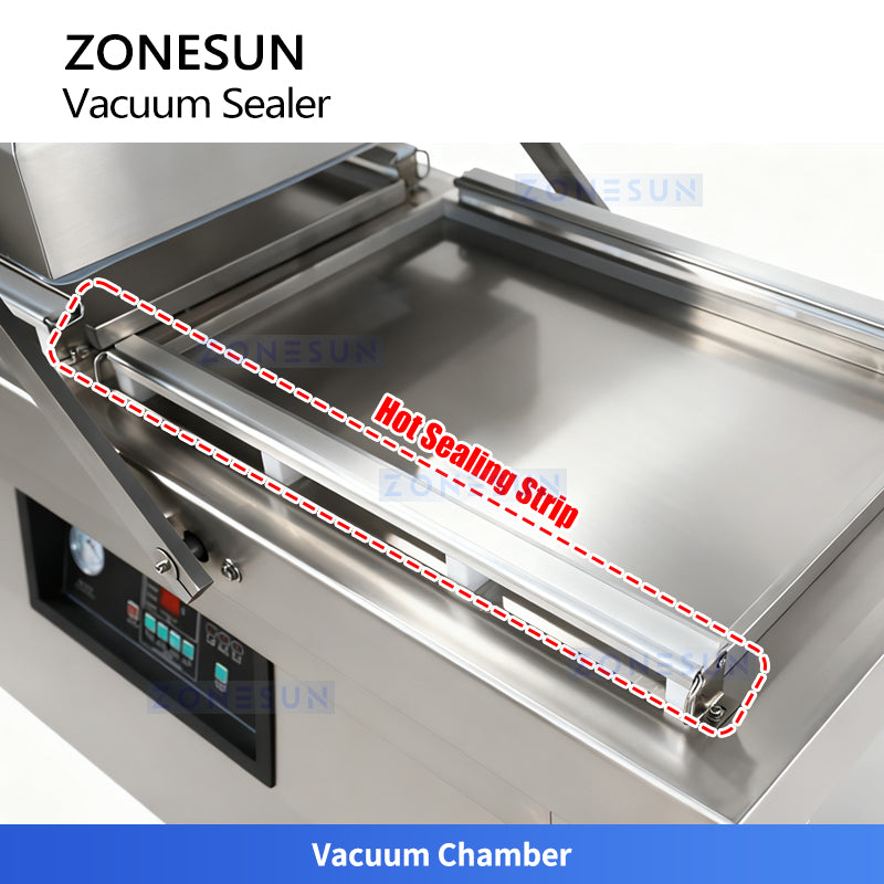 ZONESUN ZS-DZ600A Industrial Double Chamber Vacuum Packaging Machine for Food