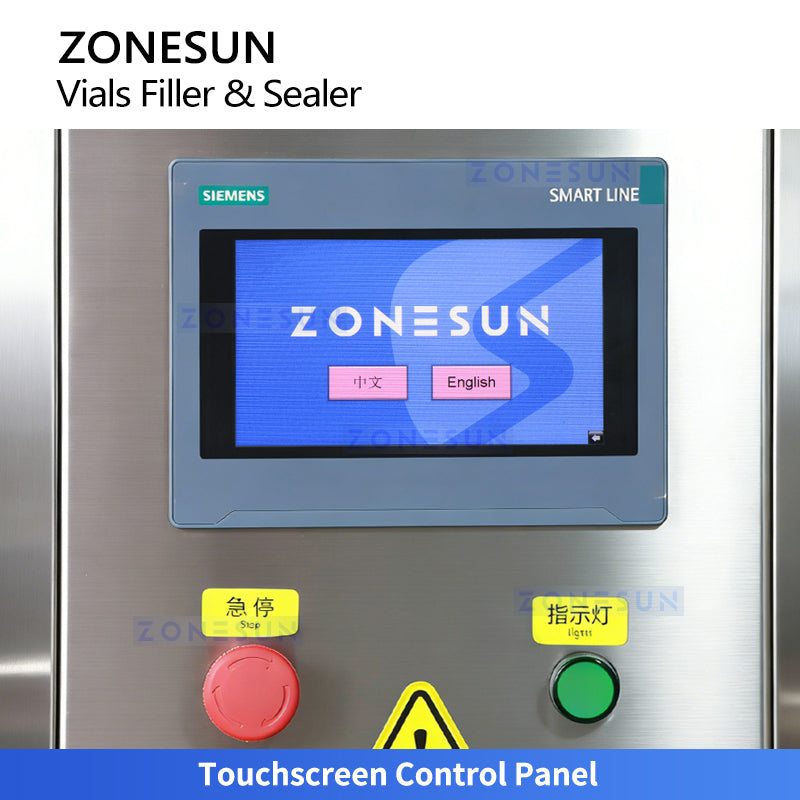 High Precision: ZONESUN ZS-AFC9H Automatic Vial Filling Stoppering Machine with Laminar Flow Hood