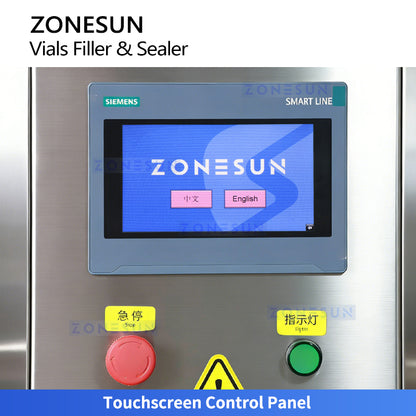 High Precision: ZONESUN ZS-AFC9H Automatic Vial Filling Stoppering Machine with Laminar Flow Hood