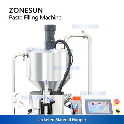 ZONESUN ZS-WCHJ1C Automatic Wax Petroleum Jelly Paste Filler with Heater and Mixer