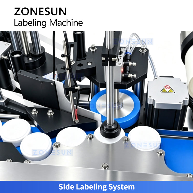 ZONESUN ZS-TB700D Automatic Top Bottom and Side Bottle Labeling Machine