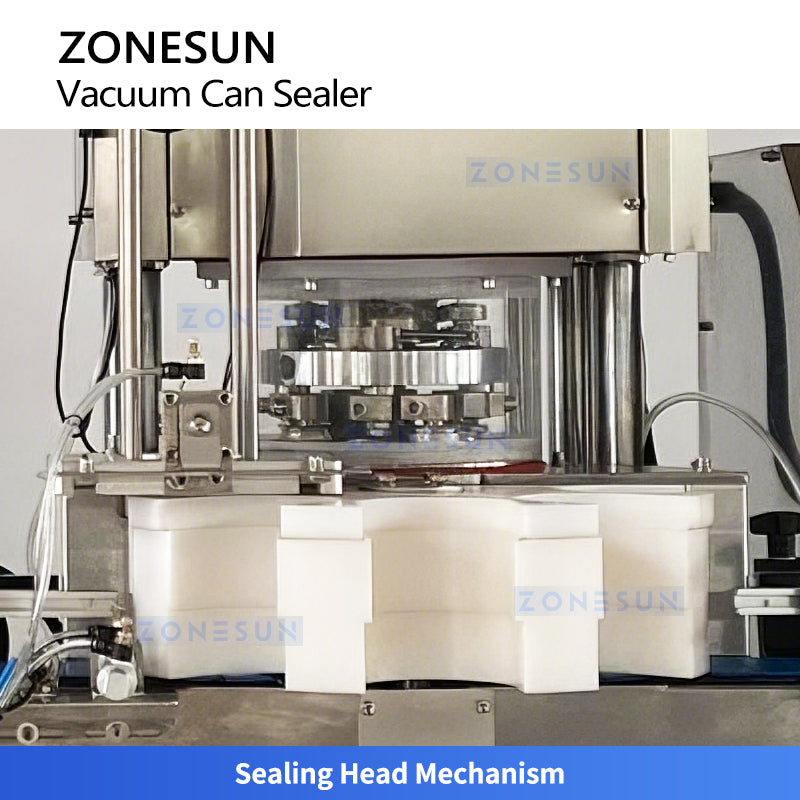ZONESUN ZS-AFK200 Fully Automatic Vacuum Can Sealing Machine for Metal Packaging