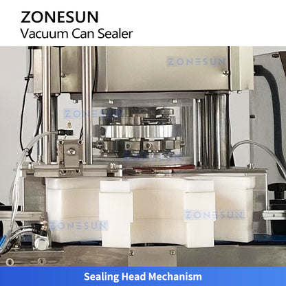 ZONESUN ZS-AFK200 Fully Automatic Vacuum Can Sealing Machine for Metal Packaging