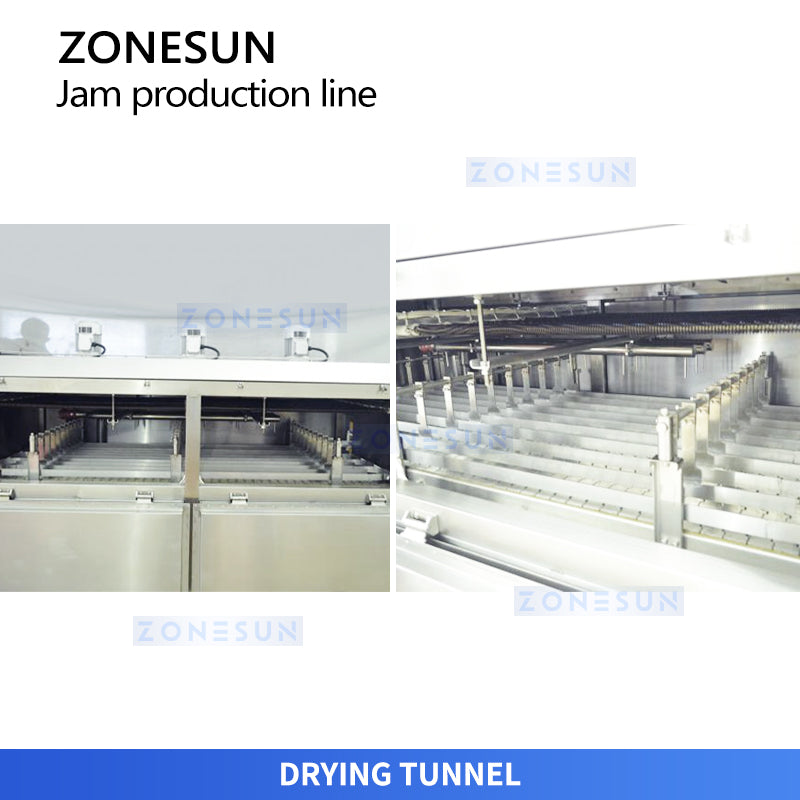 ZONESUN ZS-FAL180V11 Automatic Kaya Jam Filling Glass Jar Packaging Line