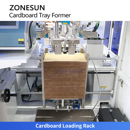ZONESUN ZS-CSPM4T Automatic Cardboard Tray Forming Machine with Hot Melt Glue System