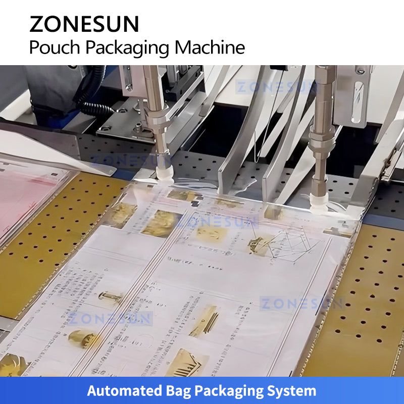 High-Speed Automation: ZONESUN ZSFZ310 Automatic Paper Counting and Bagging Machine for Stationery