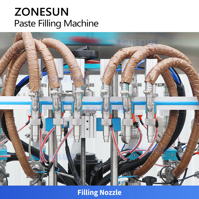 ZONESUN ZS-YT6T-6PXH Servo Piston Filling Machine for Jam Sauce Cream and Viscous Food Products