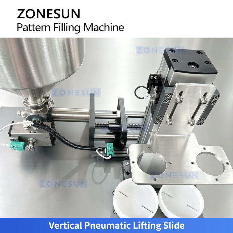 ZONESUN ZS-PGF5 Automatic Dual Head Piston Filling Machine for Cosmetic Cream Products