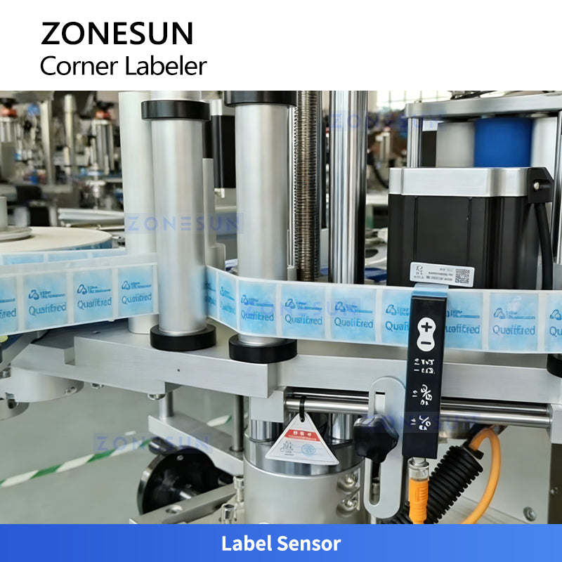 ZONESUN ZS-TB816 Double-Side Anti-Tamper Corner Labeling Machine