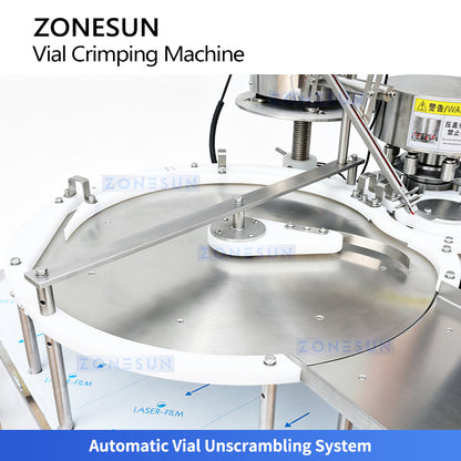 ZONESUN ZS-YG300 Automatic High-Speed Vial Capping Machine Pharmaceutical Lab Bottle Crimper