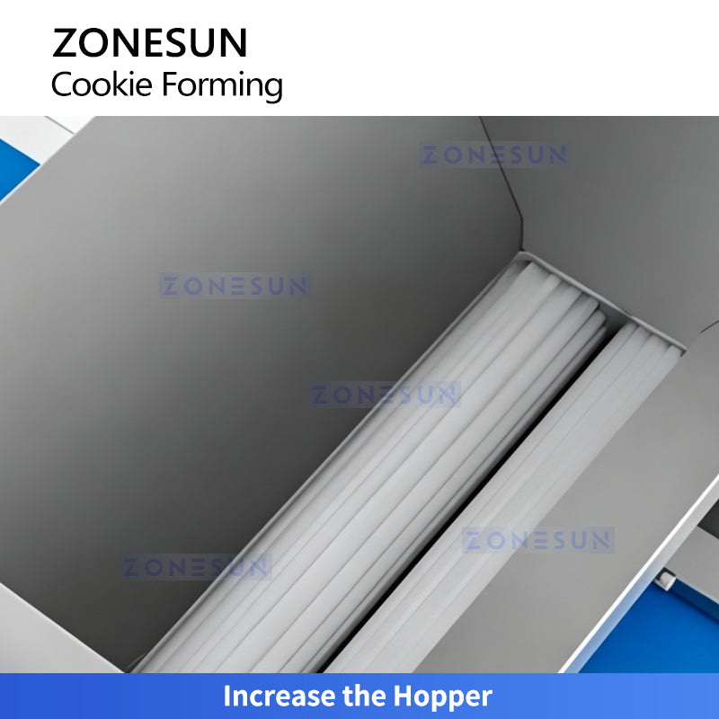 High Efficiency: ZONESUN ZS-TSB400 Fully Automatic Cookie Extruding & Depositing Machine
