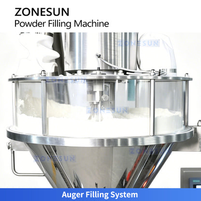 ZONESUN ZS-FM5A Automatic Powder Auger Filling Machine with Vibrating Feeder