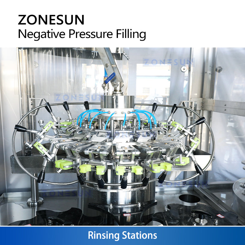 ZONESUN ZS-AFC883W Automatic Wine Packaging Machine for Bottle Rinsing，Filling and Corking