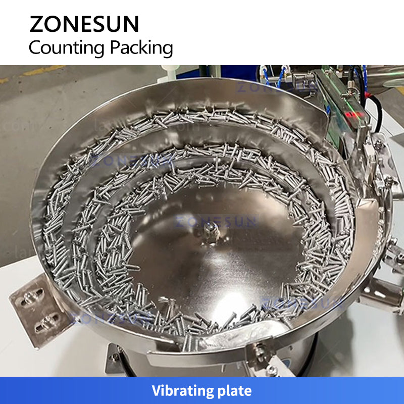 ZONESUN ZS-FSCS02 Automatic Screw Counting and Packing Machine | Hardware Bagging Machine for Bolts & Small Parts