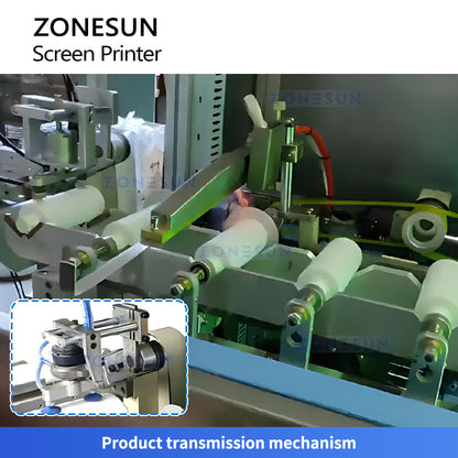 ZONESUN ZS-SWP2 Automatic Single Color Screen Printing Machine for Round and Oblate Bottles