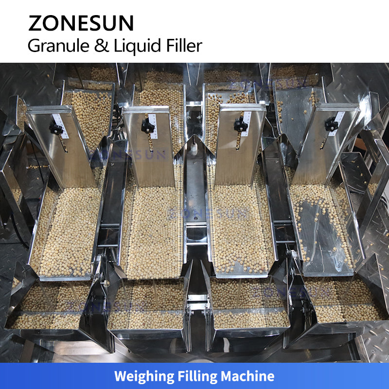 ZONESUN ZS-ZY300 Rotary Pouch Filling & Sealing Machine for Mixed Granules & Liquids