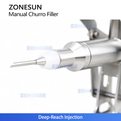 ZONESUN ZS-CZI4 Manual Cake Depositor Pastry Injector for Donuts, Churros, Cakes, Bread Paste