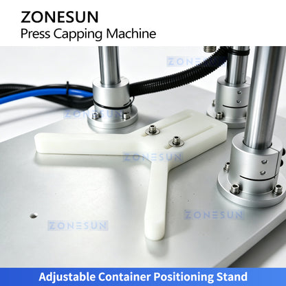 ZONESUN ZS-PDCM100C Semi-Automatic Pneumatic Press Capping Machine for Buckets and Pails