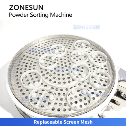 ZONESUN ZS-ZDS800 Multi-Layer Vibratory Powder Screening and Sorting Machine with Multiple Discharge Outlets