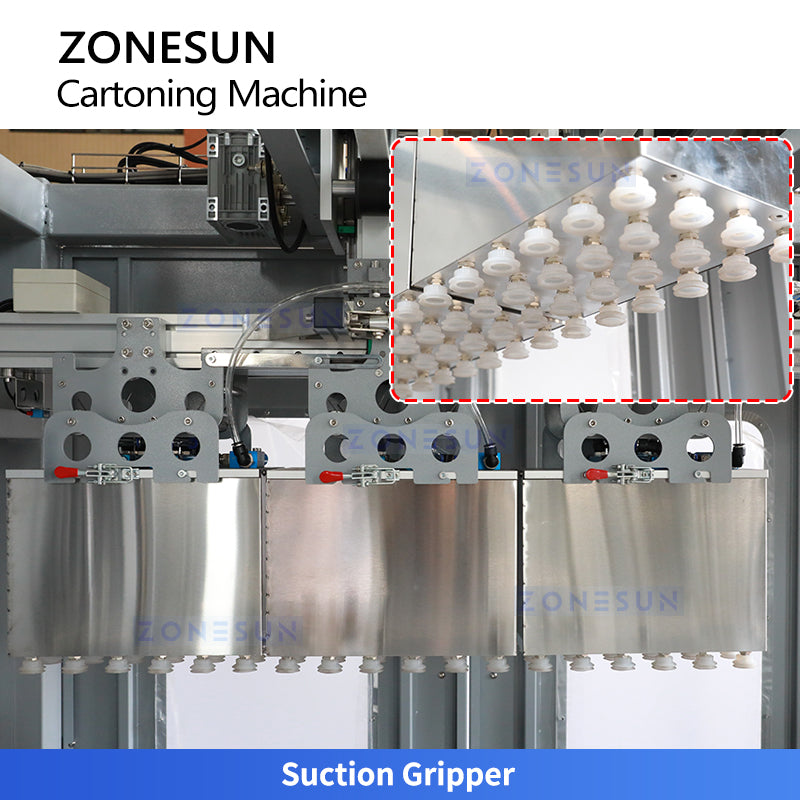High Efficiency: ZONESUN ZS-CPL2 Automatic Case Packer for Bottles & Jars | End-of-Line Packaging