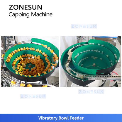 ZONESUN ZS-XG16M Automatic Screw Capper Machine for Nozzle Tip Bottles Honey Sauce