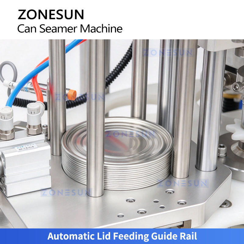 ZONESUN ZS-AFK350 Automatic Servo Metal Can Seamer Machine for Square Oval Round Cans