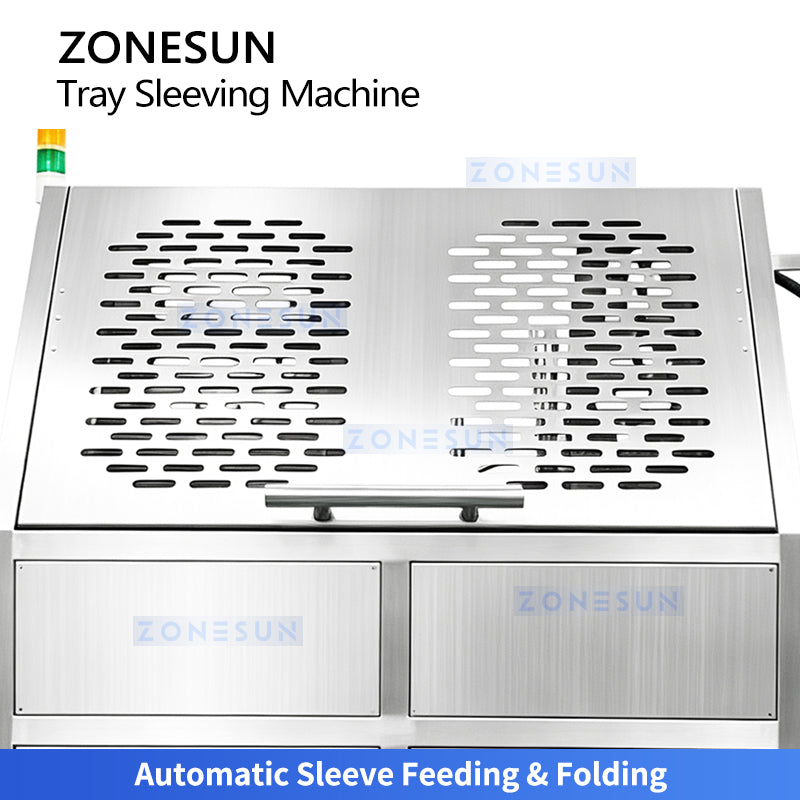 ZONESUN ZS-FK55 Automatic Cardboard Sleeving Machine for Food Box Packaging