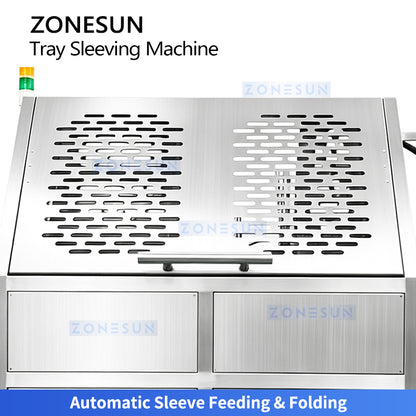 ZONESUN ZS-FK55 Automatic Cardboard Sleeving Machine for Food Box Packaging