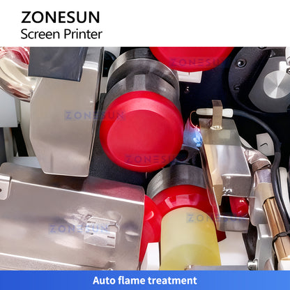 ZONESUN ZS-SWP3 Automatic Screen Printing Machine with UV Curing for Bottles, Tubes & Caps