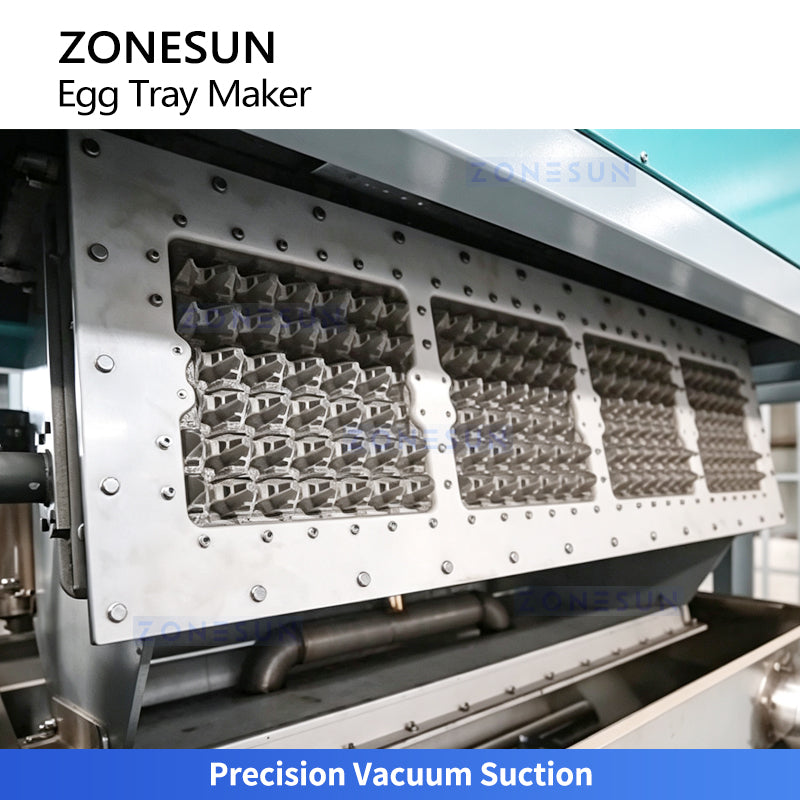 Eco Packaging: ZONESUN ZS-PT1000 Automatic Rotary Paper Pulp Egg & Fruit Tray Molding Machine