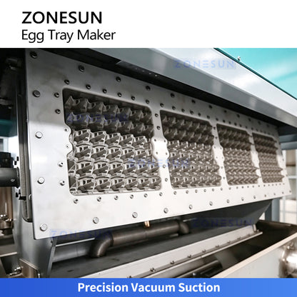 Eco Packaging: ZONESUN ZS-PT1000 Automatic Rotary Paper Pulp Egg & Fruit Tray Molding Machine