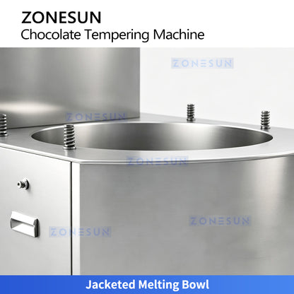 ZONESUN ZS-CG25 Automatic Chocolate Tempering Machine for Molding and Enrobing