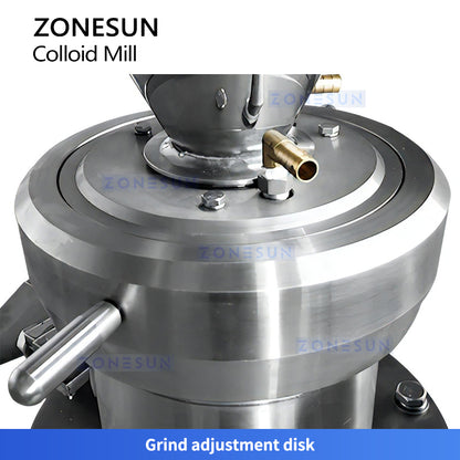 ZONESUN ZS-YM70 Industrial Peanut Butter Grinder Colloid Mill for Food Processing