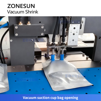 ZONESUN ZS-VPM20 Fully Automatic Vacuum Shrink Packaging Machine for Preformed Bags and Pouches