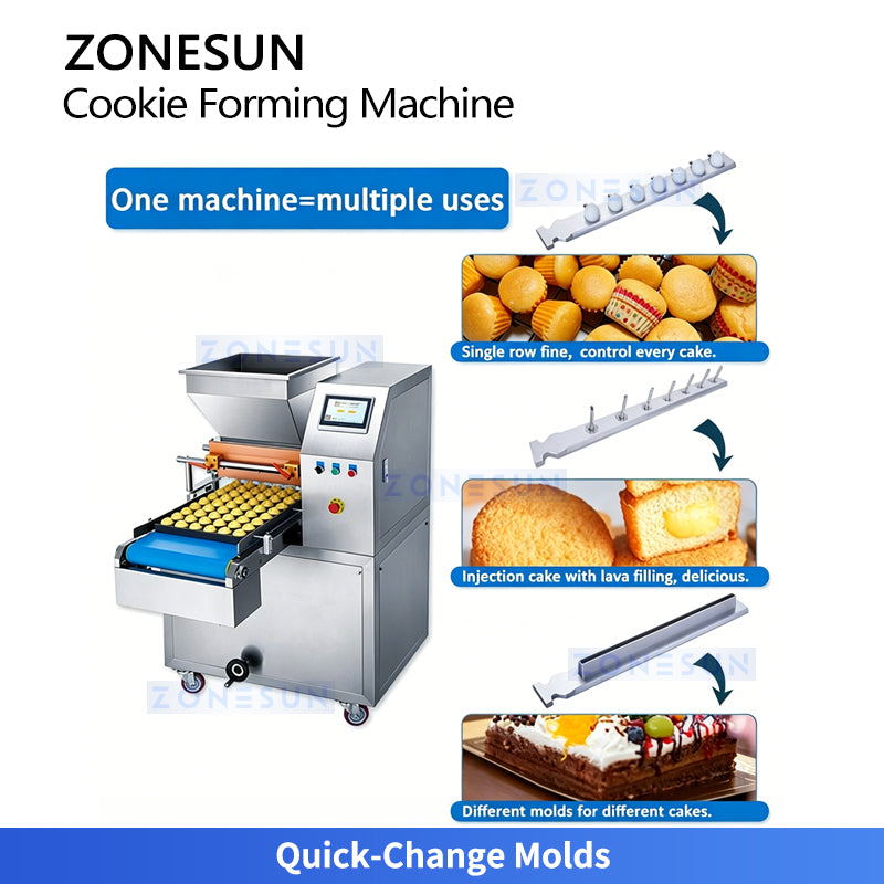 ZONESUN ZS-EH400 Cookie Depositor for Cookies, Macarons, Cupcakes & Cakes