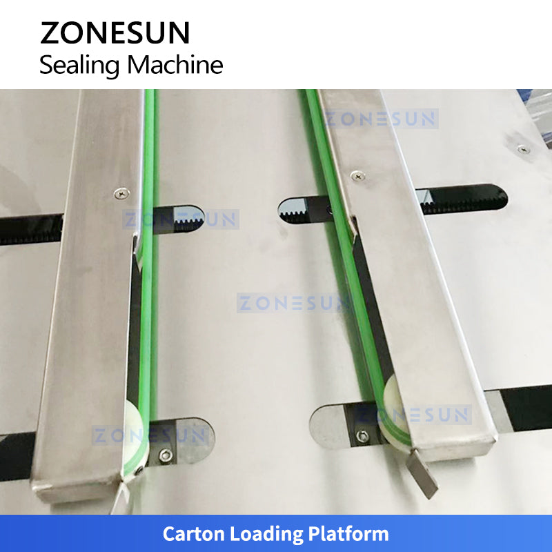 ZONESUN ZS-GFX12 Automatic Hot Melt Glue Box Sealing Machine with 4L Tank | Dual-Sided Gluing | Corrugated Carton Folder Gluer