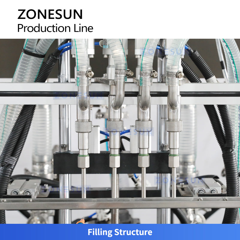 ZONESUN ZS-FAL180V2 Face Cream Filling Capping Labeling Machine Line for Cosmetic Jar Packaging Automatic Skincare Production