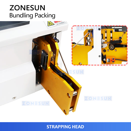 ZONESUN ZS-WTKZ3 Automatic Electric Wire Strapping Machine for Food Bags and Power Cords