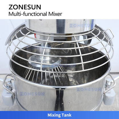 ZONESUN ZS-BM60: Commercial Multifunctional Food Mixer for Dough Kneading, Whipping and Blending