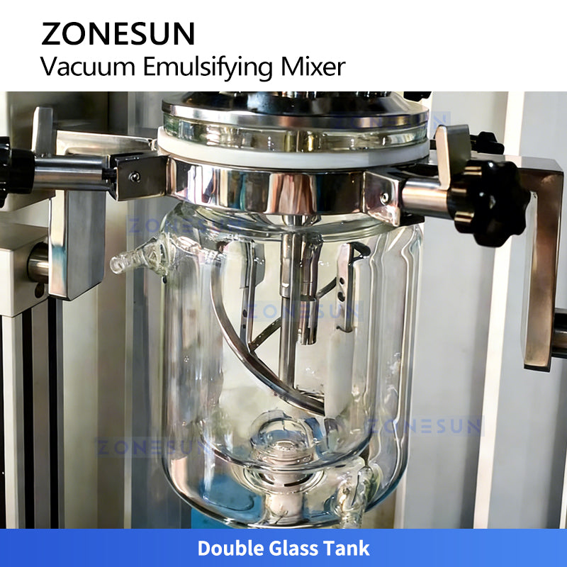 ZONESUN ZS-YK5L Laboratory Vacuum Emulsifying Homogenizer Mixer for Cream & Lotion
