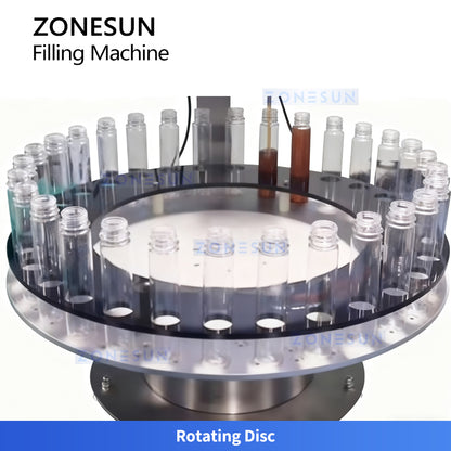 ZONESUN ZS-DTFP3 Semi-Automatic Rotary Filling Paste Machine for Honey, Sauce, and Cream Packaging