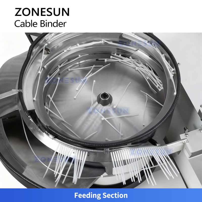 ZONESUN ZS-WTKZ4 Fully Automatic Nylon Cable Tie Machine for Fast Wire Harness Bundling and Cutting