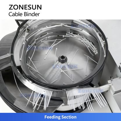 ZONESUN ZS-WTKZ4 Fully Automatic Nylon Cable Tie Machine for Fast Wire Harness Bundling and Cutting