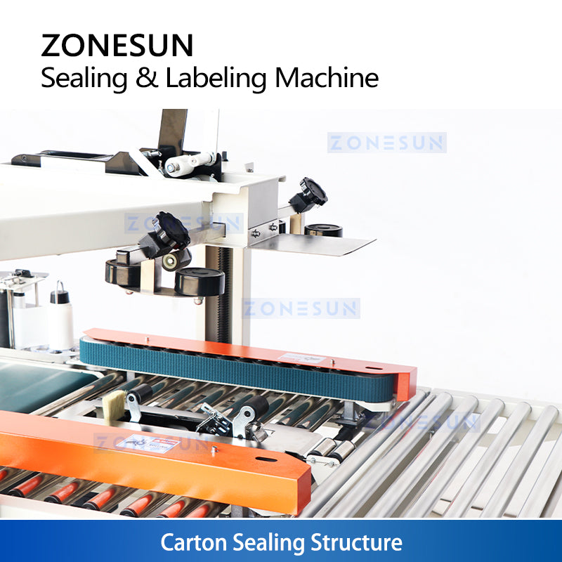 ZONESUN ZS-FKC4650S Automatic Carton Sealing and Labeling Machine with Ink Coding
