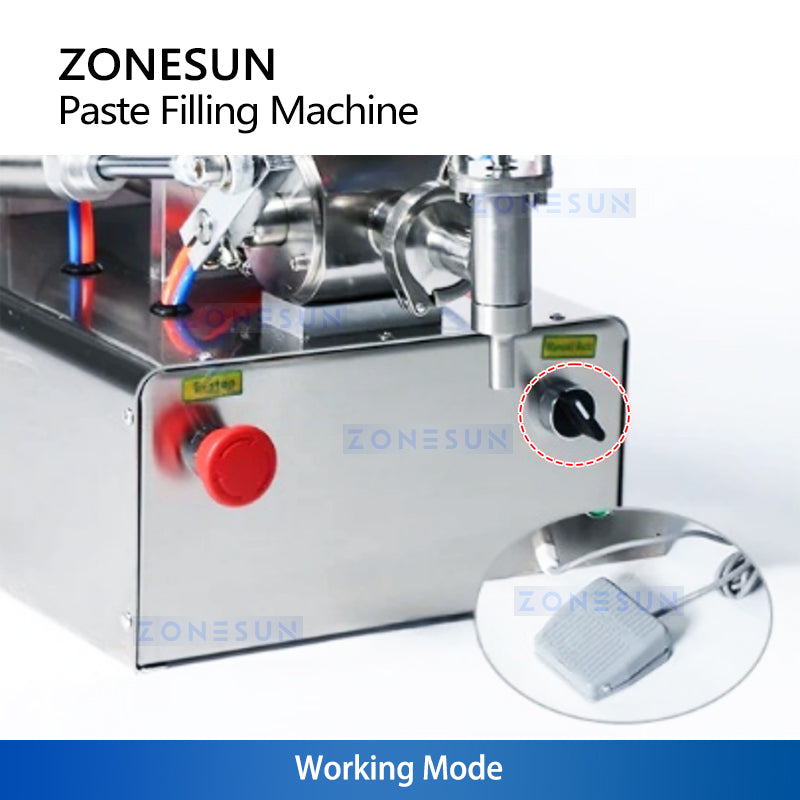 ZONESUN ZS-GTJ Pneumatic Paste Filling Machine for sauces, creams, gels