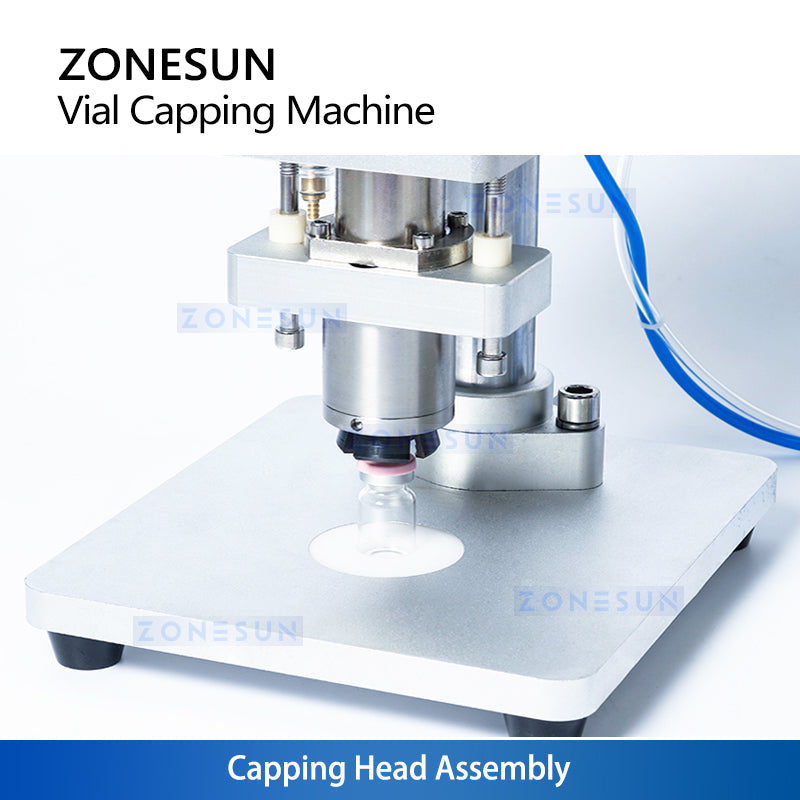 Zonesun ZS-YG08B 13/20mm Pneumatic Aluminum Plastic Penicillin Capping Machine