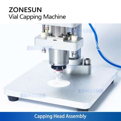 Zonesun ZS-YG08B 13/20mm Pneumatic Aluminum Plastic Penicillin Capping Machine